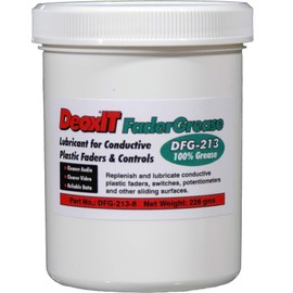 CAIG Laboratories DeoxIT FaderGrease DFG-213-8, Jar, Contact Cleaner/Lube/Protector for Conductive Plastics & Carbon Controls, 226 g, Pack of 1