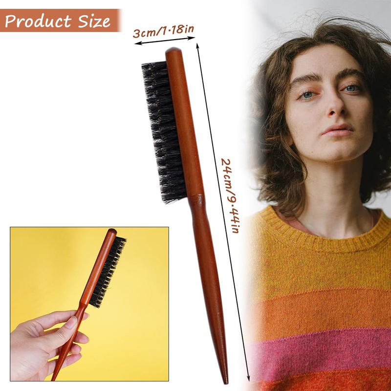 Hair Brush, Boar Bristle Brush, Teasing Hair Brush Boar Bristle,