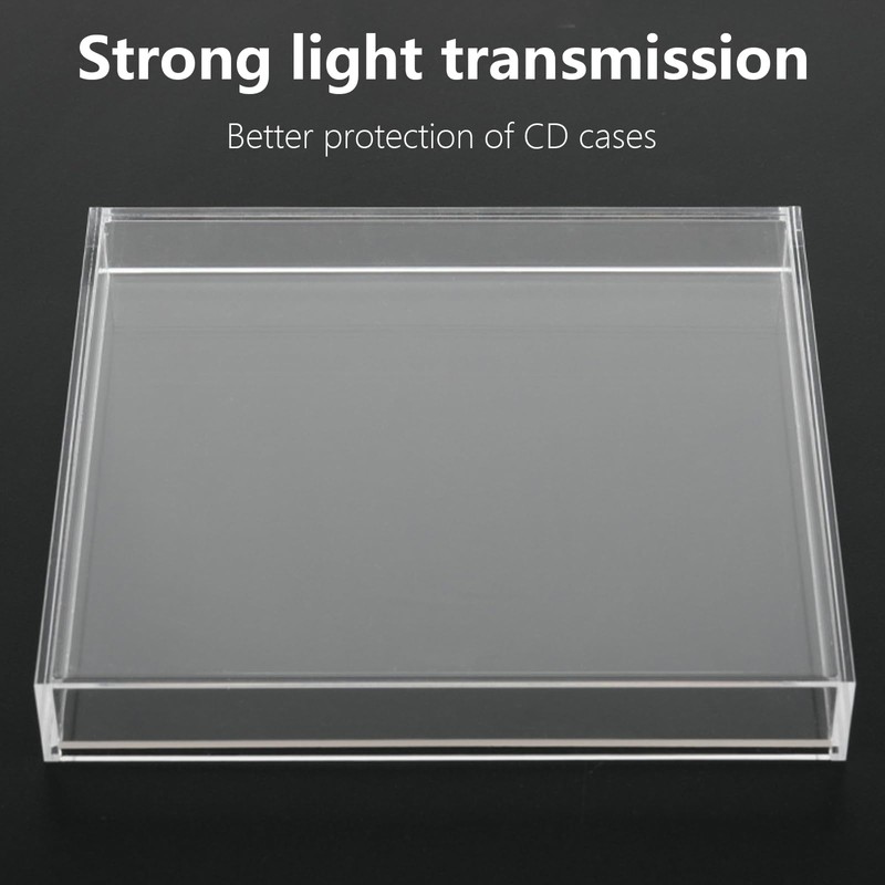KACCDE CDs Rahmen Vitrine Acryl CDs Display Box Klar Wandhalterung