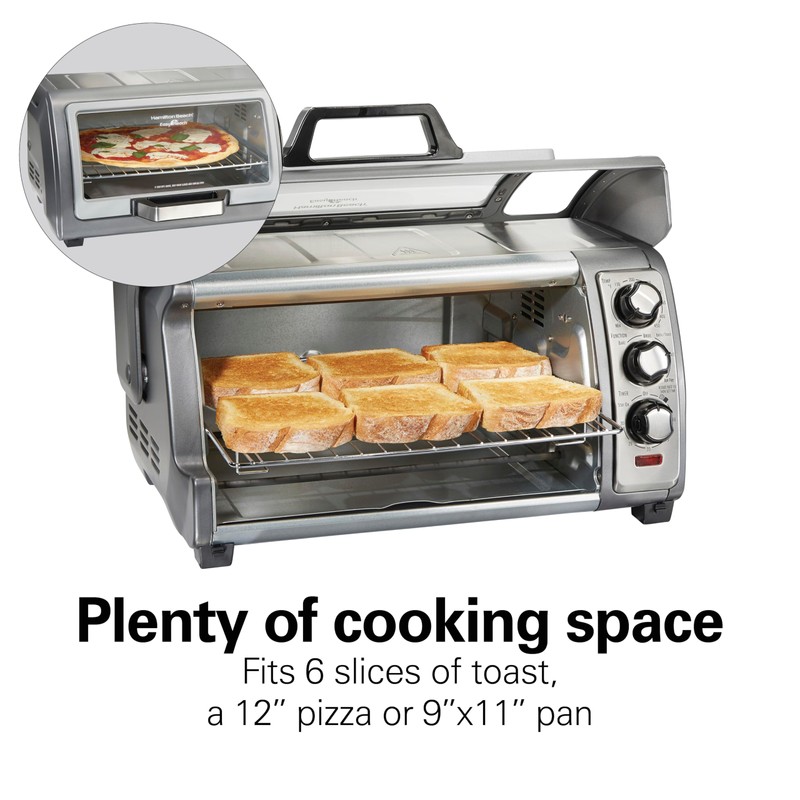 Hamilton Beach Air Fryer Toaster Oven Combo with Large Capacity,