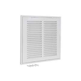 EZ-FLO 61657, White Return Air Filter Grille, 10 inch x 10 inch Opening, 10" x 10"