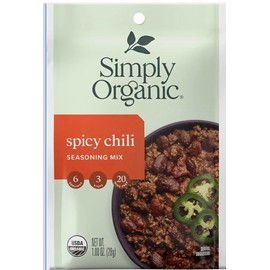 Simply Organic Spicey Chili Mix 12 Pack 1 Case