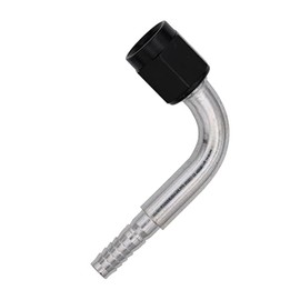 Flo Supply 8AN 90 Degree Hose End Assembly - Red B-Nut