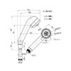 SANEI (サンエイ) Shower Head and Hose Set Body Care Jet