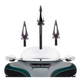 CWXEDN Polished Windshield Trim Chrome Windscreen Trim Compatible for 14-23 Harley Davidson Touring Street Glide Electra Glide Ultra Limited Tri Glide 2014-2024