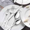20-Piece Heavy Duty Silverware Set, HaWare Stainless Steel Solid Flatware