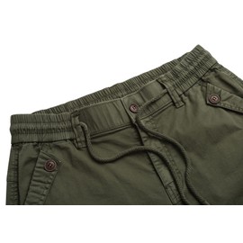 FOURSTEEDS Women's Casual Loose Fit 6 Pockets Cargo Pants Plus Size Camouflage Work Pants Black US 8-10