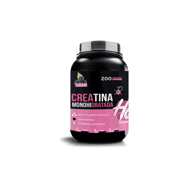 Creatina Heragen Suplemento Monohidratada 1kg 200 Servicios
