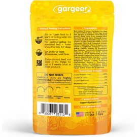Gargeer 3oz Goldfish Food for Advanced Breeders Only. Complete Goldfish Gel Diet for Both Juveniles & Adults. Proudly Made in The USA Using Premium Ingredients, Ocean Nutrition Gourmet Formula. Enjoy