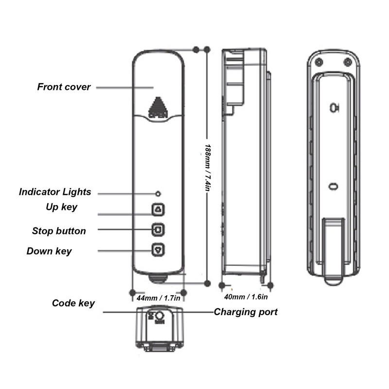 WIFI Electric Chain Blinds Motor Rechargeable Voice Control Smart Roller