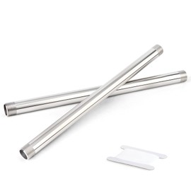 TAISHER TAISHER 2PCS Stainless Steel Pipe Fittings, 3/4" NPT Male x 3/4" NPT Male Threaded, 16" Length Nipple Cast Pipe