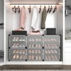 ROJASOP 6-Tier 24-Pair Expandable Shoe Rack Organizer with 2 Hooks,