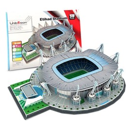 Habarri - Etihad Puzzle 3D - 3D Puzzle Stadium - 3D Football Stadium for Children and Adults - Football Stadium Model - Model Building - 130 Elements