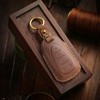 CaseCare Leather Key Fob Cover with Keychain Compatible with Malibu