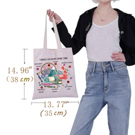 G2TUP Yarn Storage Bag For Knitting Knitter Project Bag Things I Do In My Spare Time Knitting Gift (Things I Do)