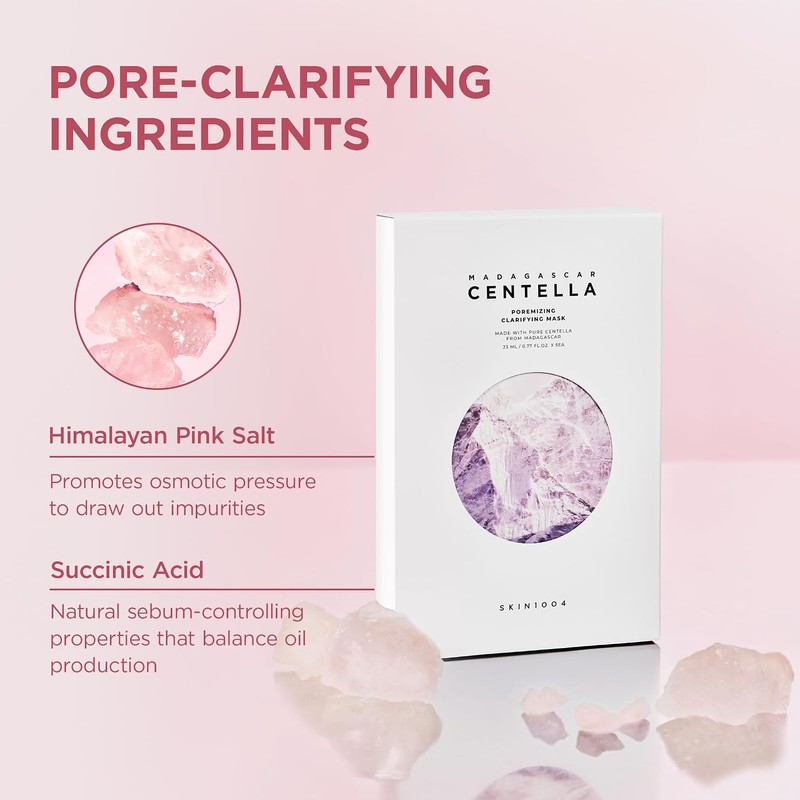 SKIN1004 Madagascar Centella Poremizing Clarifying Mask 23Ml X 5Ea