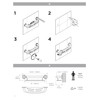 Decorative Grab Bar with Shelf, Plus Shampoo Shelf 19.5 Inch