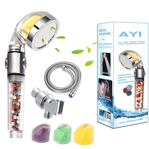 AYI Vitamin C Filtered High Pressure Handheld Shower Head with