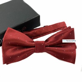 coool Wedding Style Pre-tied Bow Tie Fashion Tuxedo Burgundy Color Neckwear for Men