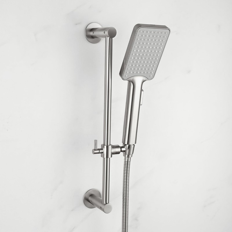 Shower Slide Bar Adjustable Handheld Shower Head Holder Wall Mount