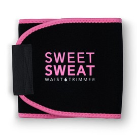 Sports Research Sweet Sweat Waist Trimmer for Women and Men - Sweat Band Waist Trainer Belt for High Intensity Training and Gym Workouts, 5 Adjustable Sizes