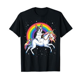 French Bulldog Unicorn Shirt Girls Space Galaxy Frenchicorn T-Shirt