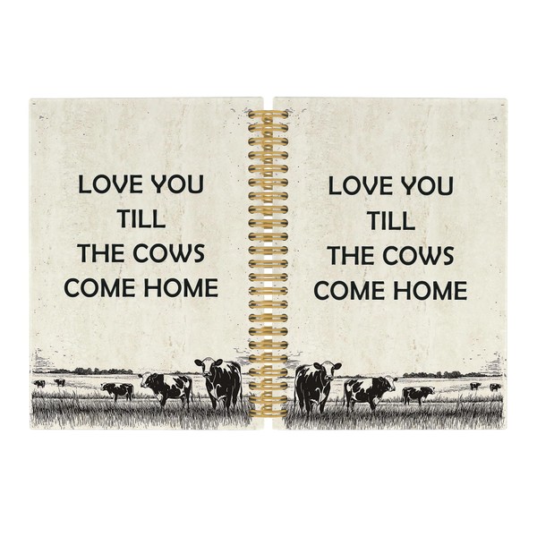 Pugwak Love You Till the Cows Come Home Journal Notebook,