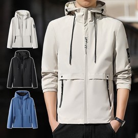 Mountaineering Windbreaker Lightweight Jumper Outdoor Hood Windbreaker 3 colors black 100