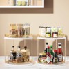 2 Pack 2-Tier Lazy Susan Turntable, 9.05” Rotating Acrylic Organizer