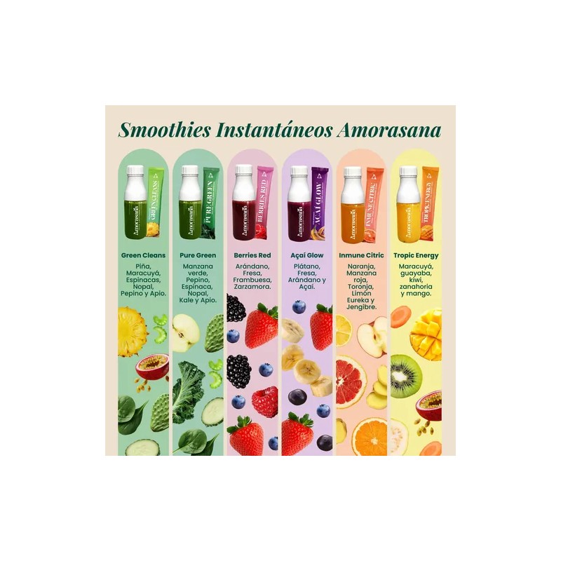 Amorasana Jugo De Espirulina Azul En Polvo Para Smoothie