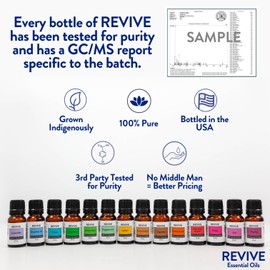 Himalayan Cedarwood Essential Oil by Revive Essential Oils - 100% Pure Therapeutic Grade, for Diffuser, Humidifier, Massage, Aromatherapy, Skin & Hair Care