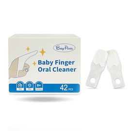 Baby Tongue Cleaner Newborn Finger Toothbrush, 42 Count Disposable Wet and Dry Use Baby Mouth Cleaner, Newborn Oral Care Clean 0-36 Months Toddler Tee