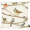 APELT Cushion Cover Winter World Cotton Birds Size 46 x