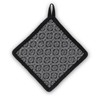 Gianna 20 x 20 cm Chequered Pot Holder, Black