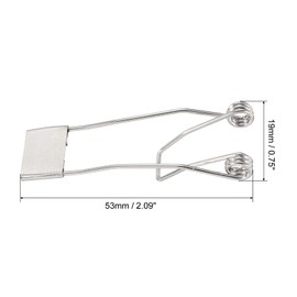 PATIKIL 53x19mm Downlight Spring Clips, 8 Pack Emitting Diode Recessed Lighting Accessories Securing Clamps for Ceiling Lamp