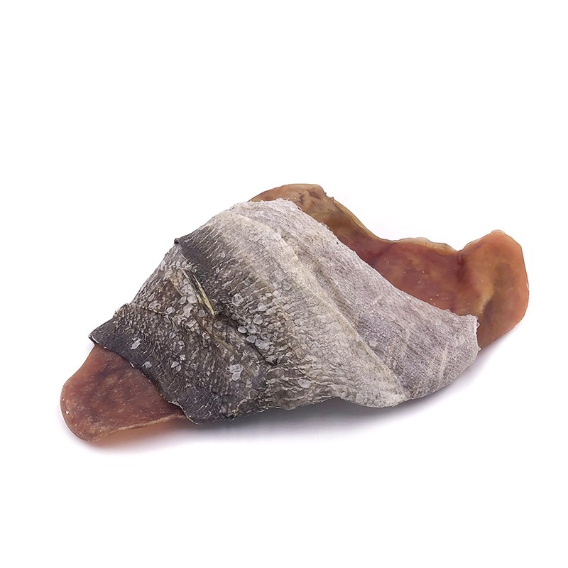 Icelandic+ Fish Ear - Pig Ear Hand-Wrapped in Cod Skin