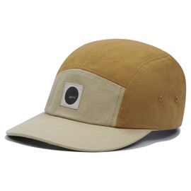 Clakllie Flat Brim Baseball Cap Stylish 5 Panel Hats Flat Bill Trucker Hat Moisture Wicking Sports Cap Cooling Skateboard Hats,Khaki