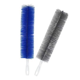 Qancesd 2 Pack Cobweb Dusters, Bendable Fan Cleaning Brush, Flexible Ceiling Fan Cleaner, Dusting Brush for Air Conditioning Shutters