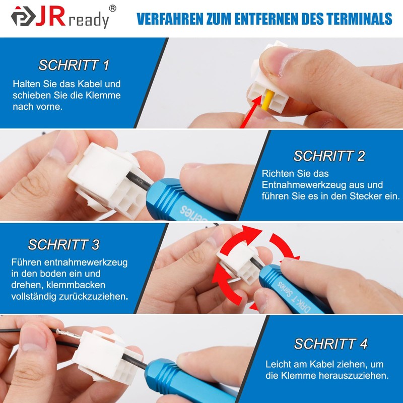 JRready ST5252 Pin Tool Car Set 7 Pieces for AMP