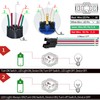 ZJWZJH 22mm Latching Push Button Switch 22mm 24V Power 1NO