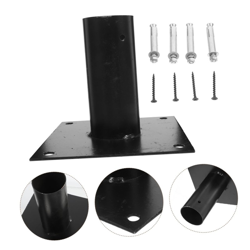 Levemolo 1set Heavy Duty Post Base Support for Fence Repair