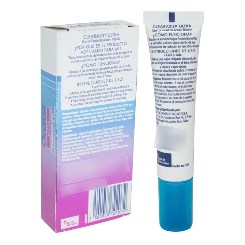 Clearasil Ultra Rápida Acción Tratamiento Crema 15 Ml