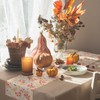 Thanksgiving Table Runner, 72x13in Pumpkin Fall Maple Leaves Table Runner