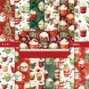 24 Sheets 6'' x 6'' Christmas Scrapbook Paper Cute Pattern