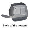 NLQR Cloth Gray Front Driver Side Bottom Replacement Seat Covers