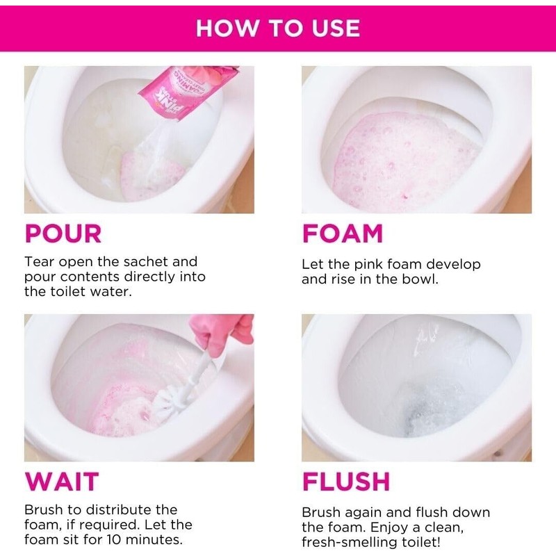 Stardrops Pink Stuff Foaming Toilet Cleaner - 2 Treatments