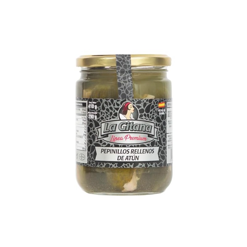 La Gitana Pepinillos rellenos de Atún 410gr