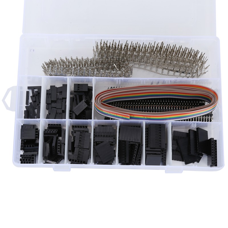 666pcs Pin Connector Brass ABS AntiOxidation Coating Crimp Adapter for