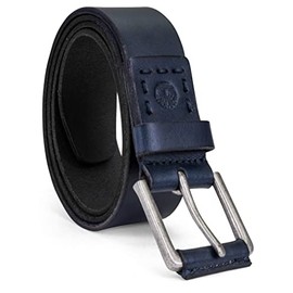 Timberland Casual Leather Classic Men Everyday Belts, Navy Blue, 32