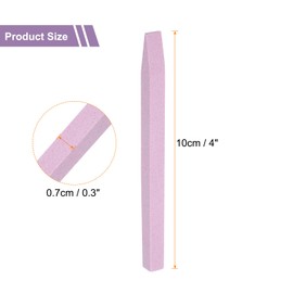 sourcing map 2pcs Pumice Stone Nail File, Pumice Nail Polishing Stick Cuticle Remover Pusher, Professional Quartz Stone Nail Filing Buffer Manicure Tool for Salon Nail Art Care, Green,Pink